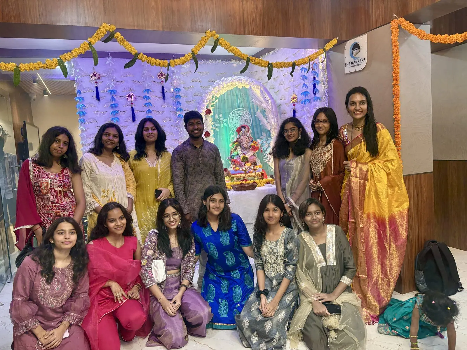 Women faculty celebrating Ganesh Chaturthi together